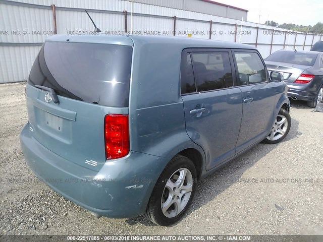 JTLKE50E281019341 - 2008 TOYOTA SCION XB GREEN photo 4