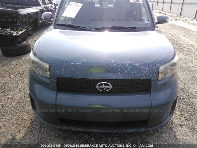 JTLKE50E281019341 - 2008 TOYOTA SCION XB GREEN photo 6
