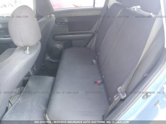 JTLKE50E281019341 - 2008 TOYOTA SCION XB GREEN photo 8