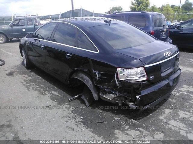 WAUDH74F86N097295 - 2006 AUDI A6 3.2 QUATTRO BLACK photo 3