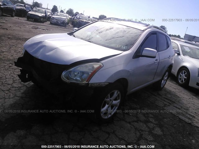 JN8AS58V98W126382 - 2008 NISSAN ROGUE S/SL SILVER photo 2