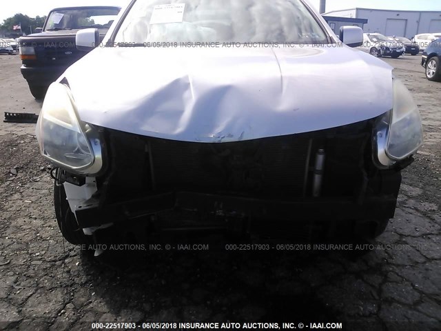 JN8AS58V98W126382 - 2008 NISSAN ROGUE S/SL SILVER photo 6