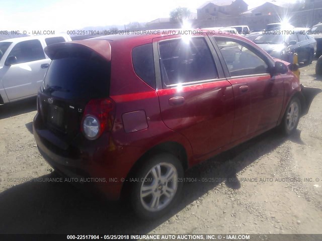 KL1TD6DEXBB231819 - 2011 CHEVROLET AVEO LS/LT 红色 照片 4
