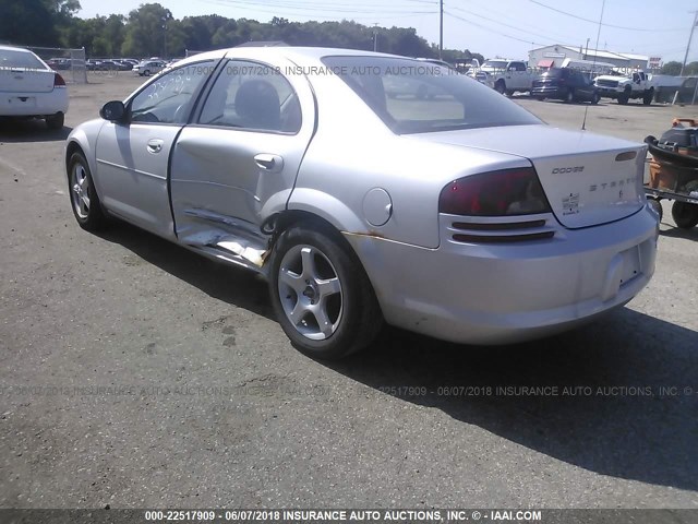 1B3EL46XX6N122323 - 2006 DODGE STRATUS SXT SILVER photo 3