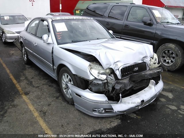 KMHWF35H24A073326 - 2004 HYUNDAI SONATA GLS/LX SILVER photo 1