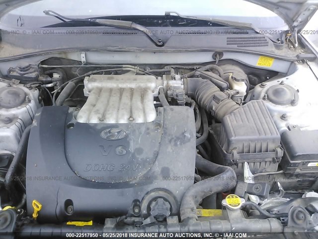 KMHWF35H24A073326 - 2004 HYUNDAI SONATA GLS/LX SILVER photo 10