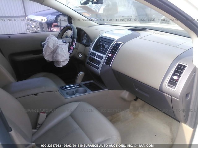 2FMDK39C37BB54166 - 2007 FORD EDGE SEL PLUS CREAM photo 5