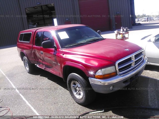 1B7GG23Y9VS165256 - 1997 DODGE DAKOTA MAROON photo 1