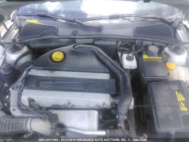 YS3ED49G183510975 - 2008 SAAB 9-5 2.3T GRAY photo 10