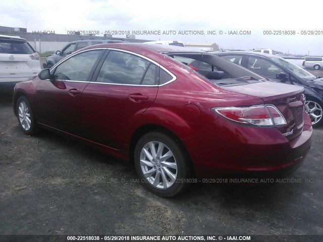 1YVHZ8DH6C5M31421 - 2012 MAZDA 6 I RED photo 3