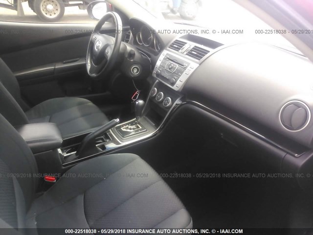 1YVHZ8DH6C5M31421 - 2012 MAZDA 6 I RED photo 5