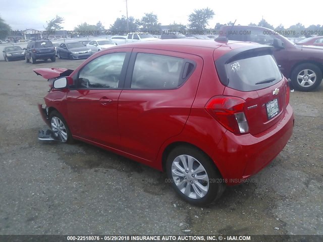 KL8CD6SA6JC423586 - 2018 CHEVROLET SPARK 1LT RED photo 3