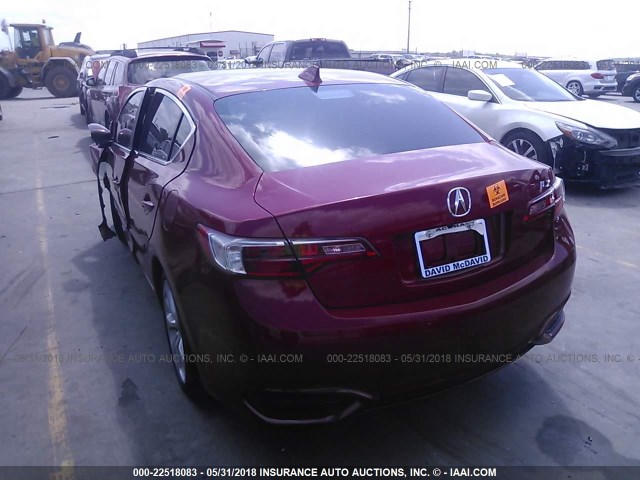 19UDE2F36JA005846 - 2018 ACURA ILX WATCH PLUS RED photo 3