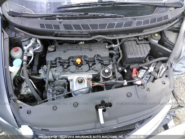 19XFA1F65BE012485 - 2011 HONDA CIVIC LX-S 灰色 照片 10