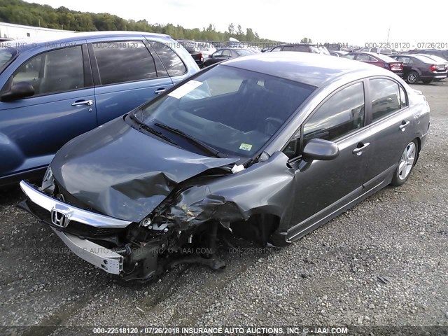 19XFA1F65BE012485 - 2011 HONDA CIVIC LX-S GRAY photo 2