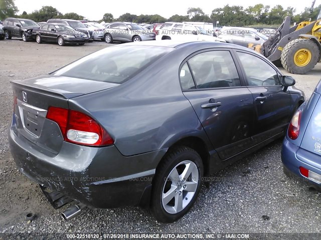 19XFA1F65BE012485 - 2011 HONDA CIVIC LX-S GRAY photo 4