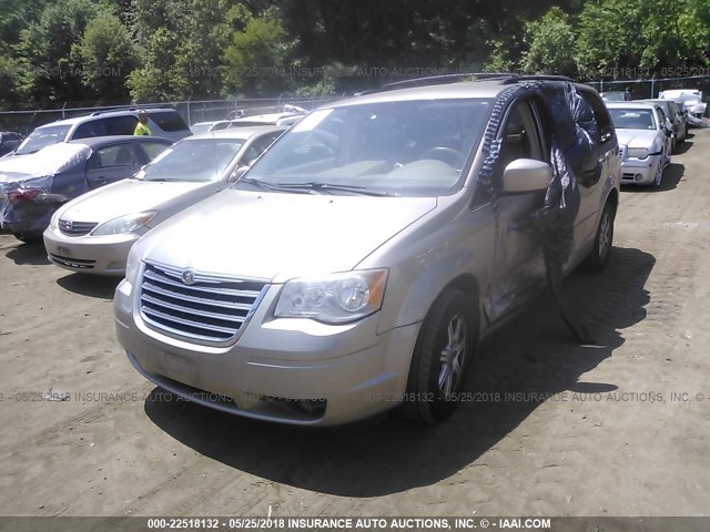 2A8HR54P38R149333 - 2008 CHRYSLER TOWN & COUNTRY TOURING GOLD photo 2