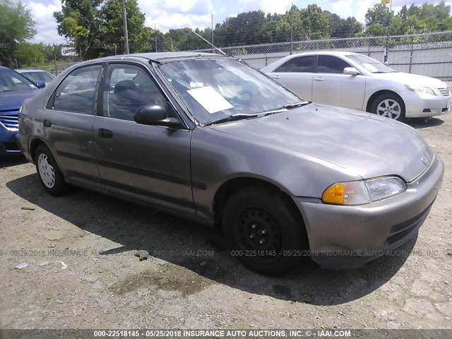 JHMEG8658NS011390 - 1992 HONDA CIVIC LX/EX GRAY photo 1