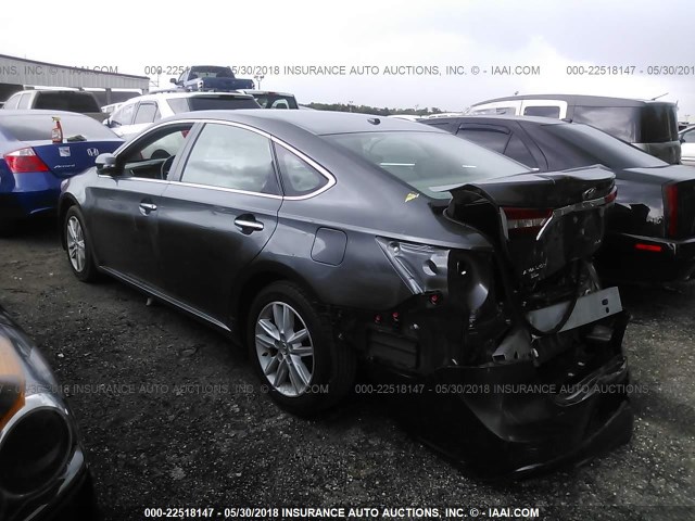 4T1BK1EB3FU143220 - 2015 TOYOTA AVALON XLE/PREMIUM/TOURING/LTD GRAY photo 3