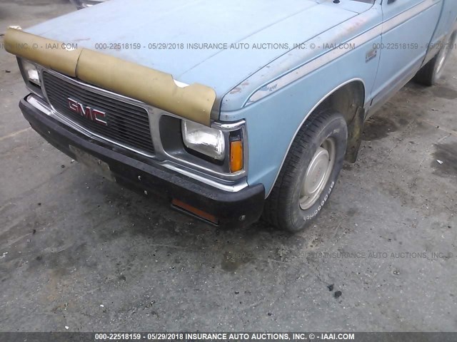 1GTBS14E9H2513262 - 1987 GMC S TRUCK S15 Light Blue photo 6