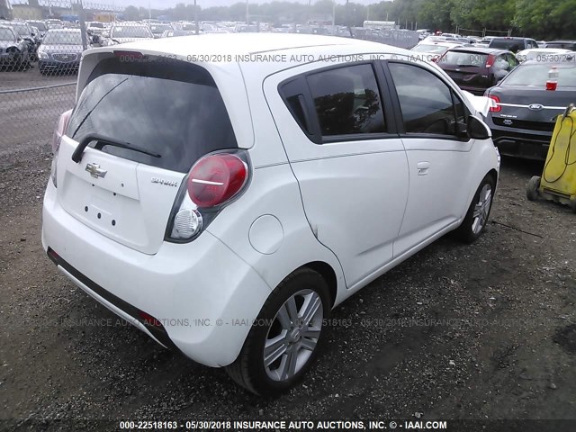 KL8CA6S93DC519145 - 2013 CHEVROLET SPARK LS WHITE photo 4