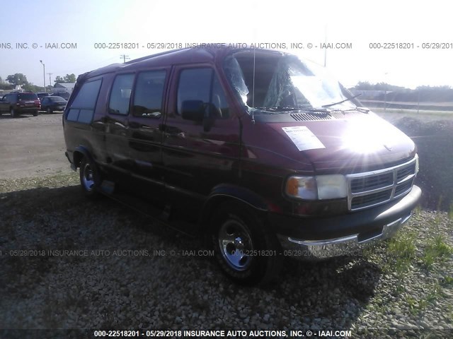 2B6HB21YXVK570028 - 1997 DODGE RAM VAN B2500 RED photo 1