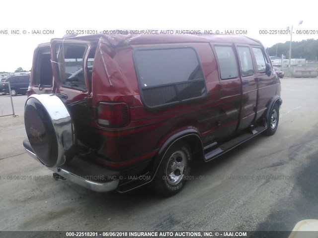 2B6HB21YXVK570028 - 1997 DODGE RAM VAN B2500 RED photo 4