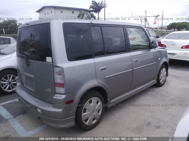 JTLKT324764046464 - 2006 TOYOTA SCION XB ვერცხლისფერი ფოტო 4