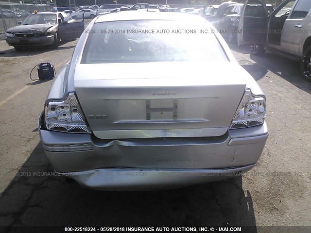 YV1RS612552431573 - 2005 VOLVO S60 SILVER photo 6