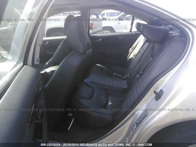 YV1RS612552431573 - 2005 VOLVO S60 SILVER photo 8