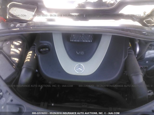 4JGCB6FE9BA113211 - 2011 MERCEDES-BENZ R 350 4MATIC GRAY photo 10