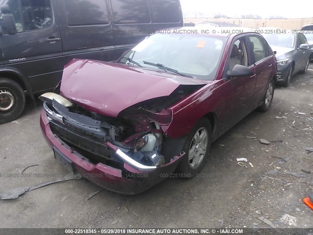 1G1ZU54864F241288 - 2004 CHEVROLET MALIBU LT BURGUNDY photo 2