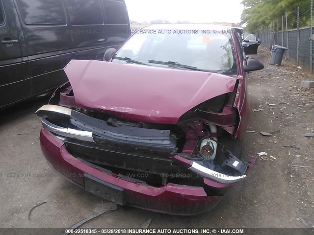 1G1ZU54864F241288 - 2004 CHEVROLET MALIBU LT BURGUNDY photo 6