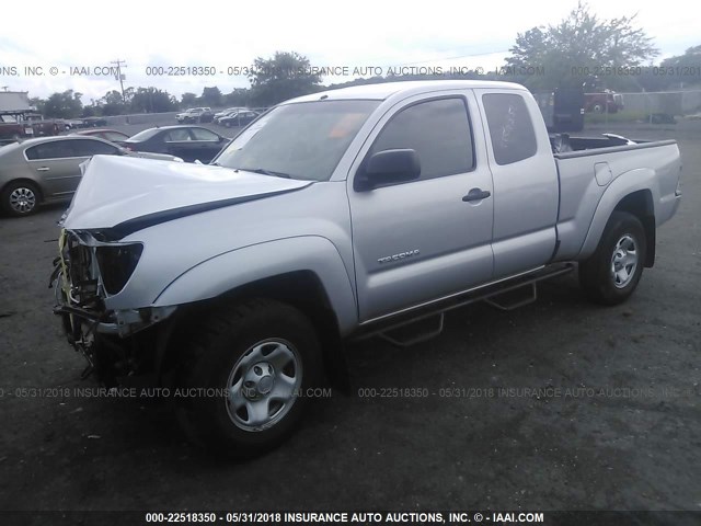 5TFUU4EN4BX011501 - 2011 TOYOTA TACOMA ACCESS CAB Արծաթագույն լուսանկար 2