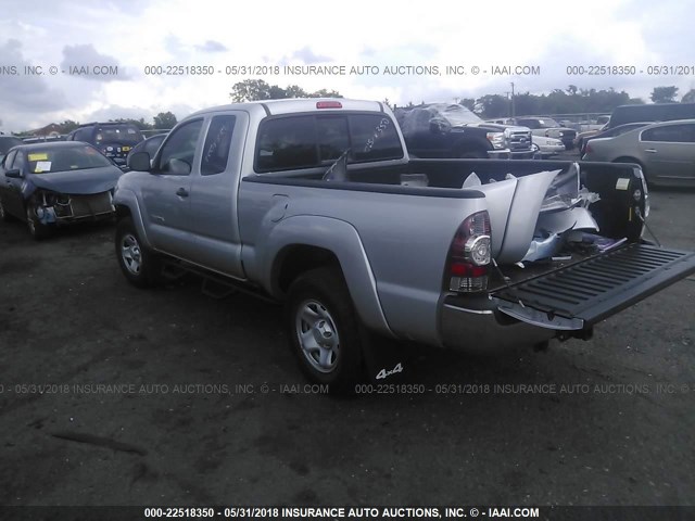 5TFUU4EN4BX011501 - 2011 TOYOTA TACOMA ACCESS CAB Արծաթագույն լուսանկար 3