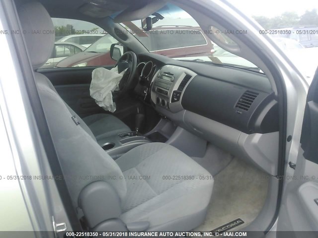 5TFUU4EN4BX011501 - 2011 TOYOTA TACOMA ACCESS CAB Արծաթագույն լուսանկար 5