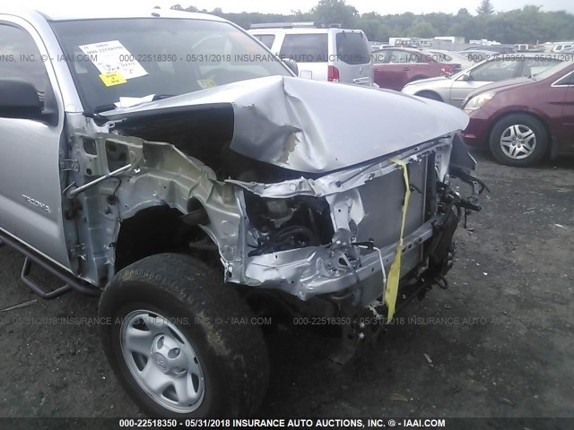 5TFUU4EN4BX011501 - 2011 TOYOTA TACOMA ACCESS CAB Արծաթագույն լուսանկար 6