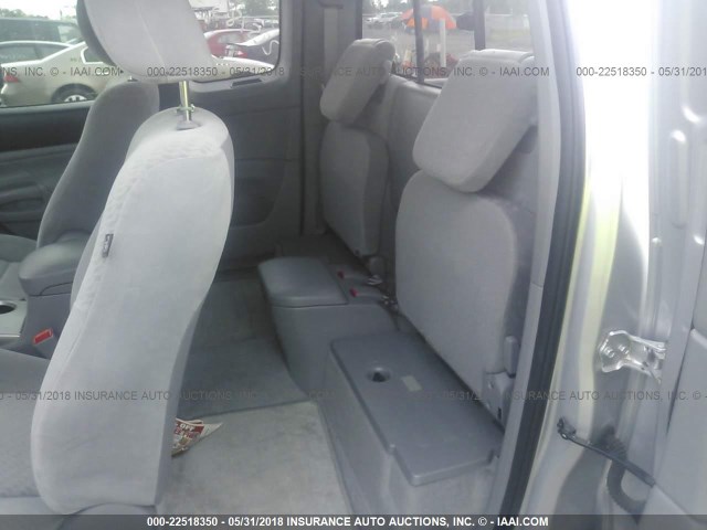 5TFUU4EN4BX011501 - 2011 TOYOTA TACOMA ACCESS CAB Արծաթագույն լուսանկար 8