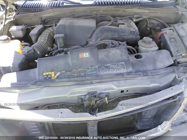 1FMZU63K03ZA76454 - 2003 FORD EXPLORER XLT/XLT SPORT/NBX 棕色 照片 10