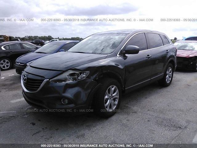 JM3TB2CAXE0431242 - 2014 MAZDA CX-9 TOURING GRAY photo 2