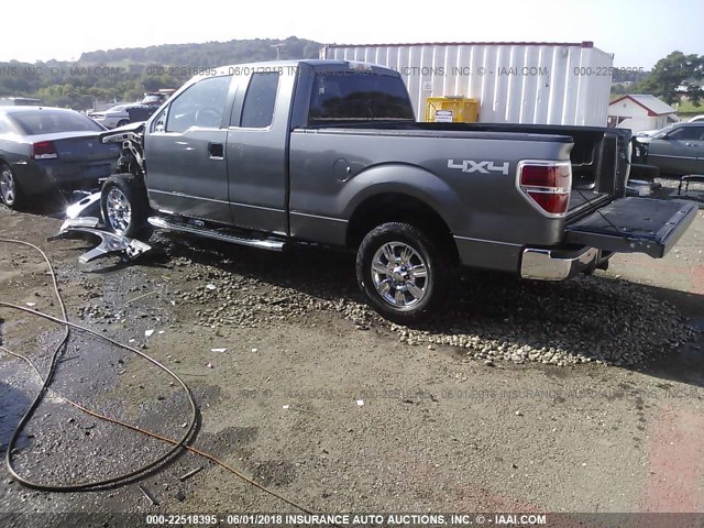 1FTPX14V79FA13098 - 2009 FORD F150 SUPER CAB GRAY photo 3