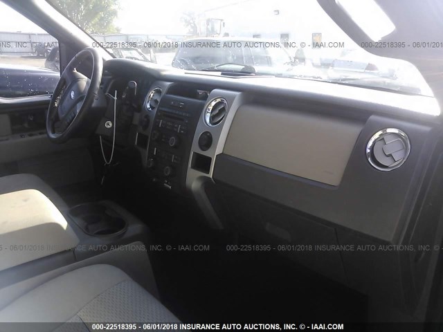 1FTPX14V79FA13098 - 2009 FORD F150 SUPER CAB GRAY photo 5