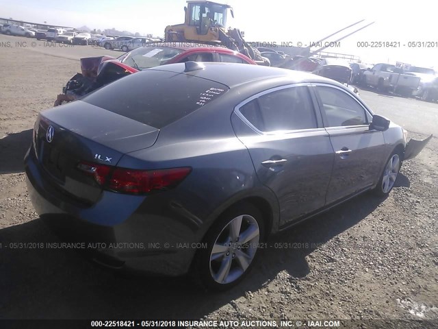 19VDE1F32FE002688 - 2015 ACURA ILX 20 GRAY photo 4