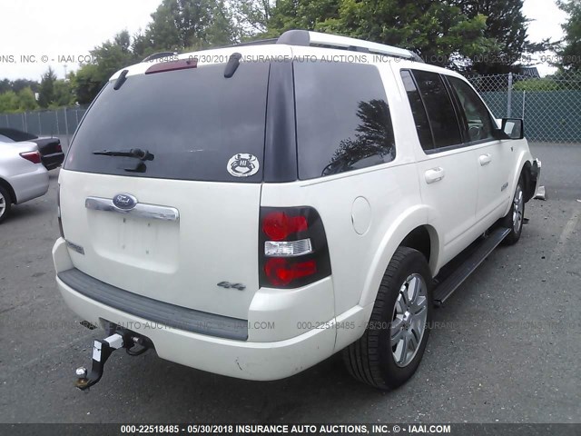 1FMEU75868UA04877 - 2008 FORD EXPLORER LIMITED თეთრი ფოტო 4
