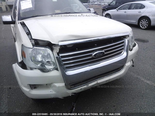 1FMEU75868UA04877 - 2008 FORD EXPLORER LIMITED თეთრი ფოტო 6