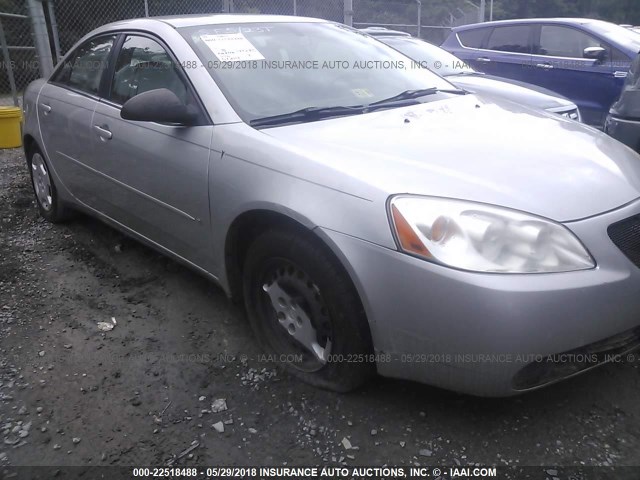 1G2ZF58B974154805 - 2007 PONTIAC G6 VALUE LEADER/BASE SILVER photo 6