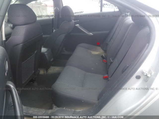 1G2ZF58B974154805 - 2007 PONTIAC G6 VALUE LEADER/BASE SILVER photo 8