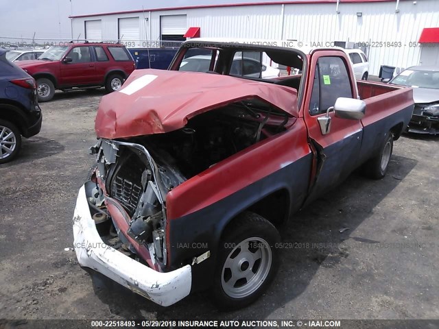 1GCCC14D2BS129548 - 1981 CHEVROLET C10 RED photo 2