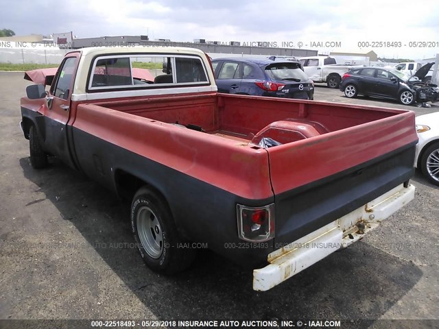 1GCCC14D2BS129548 - 1981 CHEVROLET C10 RED photo 3