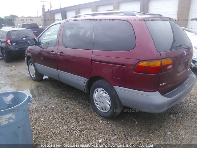 4T3ZF13C3YU256528 - 2000 TOYOTA SIENNA LE/XLE BURGUNDY photo 3